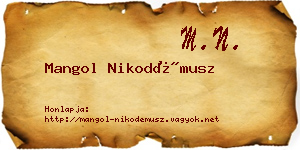 Mangol Nikodémusz névjegykártya